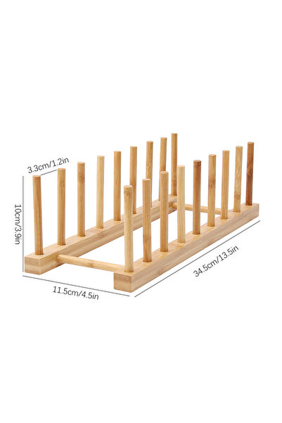 Choice رف تجفيف أطباق المطبخ المكون من 8 شبكات، منظم لتخزين أدوات العشاء، رف تجفيف الأطباق، أكواب كتب خشبية