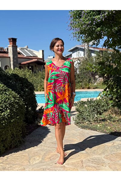 Punta Otantik Mln16173 Viscose Alanya Dress