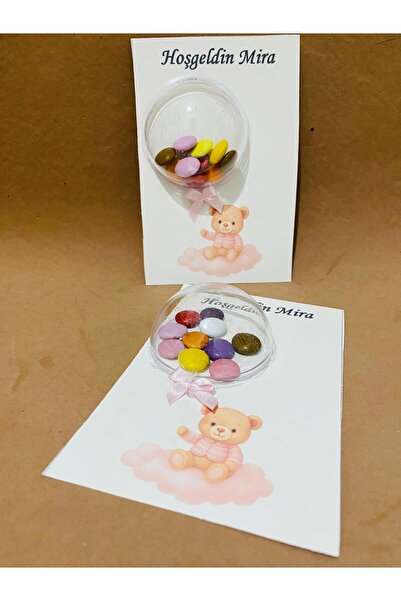 Decoloji Düğün, Mevlüt, Sünnet, Bonibon Şekerli Kız Çocuk Doğum Günü Kartlık,...