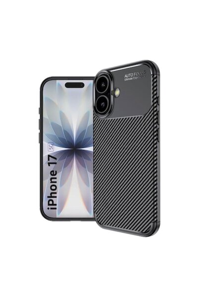 Optim Solution Carcasă Carbon RebellionPro pentru Apple iPhone 17, Neagră
