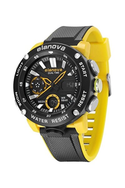 Elanova ساعة يد دائرية تناظرية