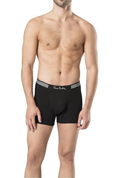 Pierre Cardin Erkek Likralı Modal Üç Adet Kutulu Siyah Boxer L1.PC.330.12.02