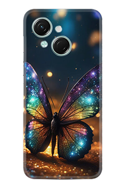 TECNO Spark Go 1 2025 Kılıf Boutique Baskılı Resimli Rengarenk Kelebek Pcode -097