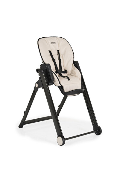 Cangaroo Scaun de masa Neron Beige pliabil, cu suport picioare si spatar regl...