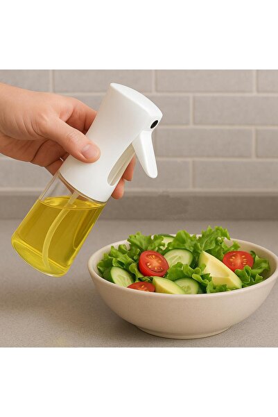 Gen-Of Püskürtmeli Sprey Yağdanlık Cam Şişe - Izgara Fritöz Airfryer Yağ Püsk...