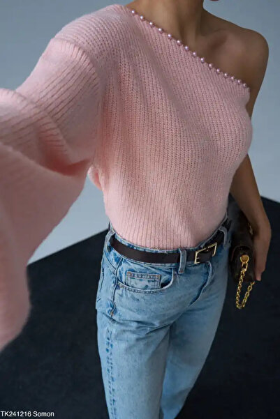 cemo TEK KOLLU YAKASI INCILI TRIKO KAZAK