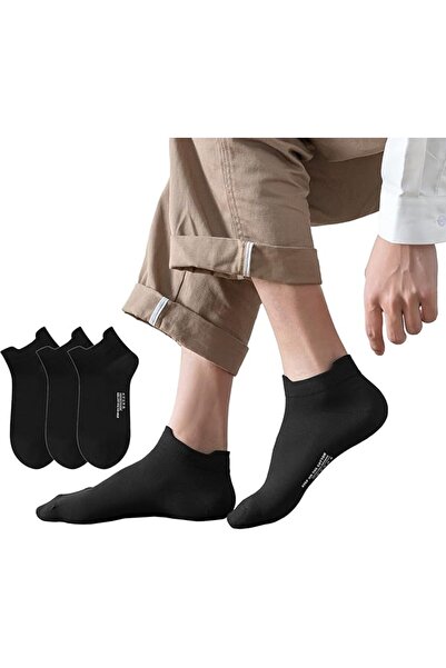 COOYA Men's Low Cut Athletic Socks, 3 Pairs 100% Cotton,Comfort, Sweat-Absorptive Odor-Resistant Socks