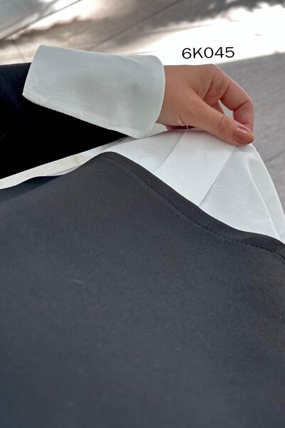 İnce Topuk Poplin Garnili Modal Suit 6K045