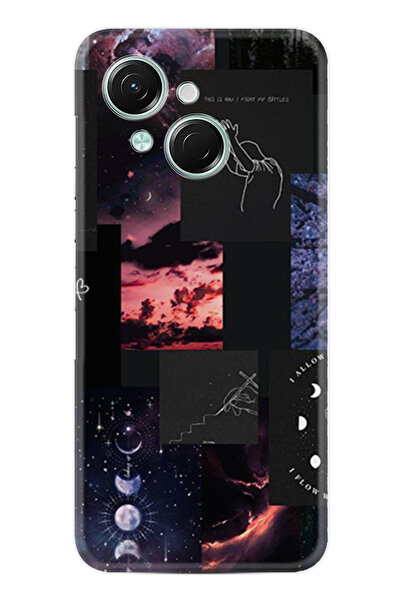 TECNO Spark Go 1 2025 Kılıf Boutique Baskılı Resimli Ay Pattern Pcode -030