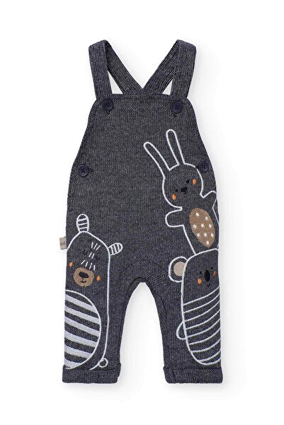 Boboli Erkek Bebek Hayvanlar Baskılı Salopet Takım