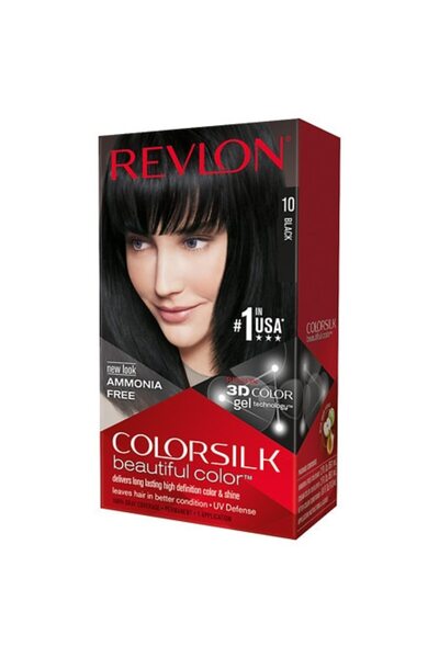 Revlon Colorsilk Permanent Hair Dye 10 Black 130 ml