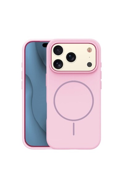 Optim Solution Husă VelvetMag cu microfibră pentru Apple iPhone 17 Pro Max, încărcare wireless, silicon, protecție împotriva căderilor
