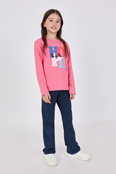 Boboli Girls' Straight Leg Pants