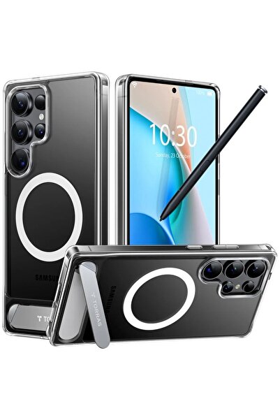 TORRAS Θήκη για Samsung Galaxy S25 Ultra, Pstand MagSafe, Διαφανής