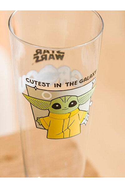 LC Waikiki Peak New Season Baby Yoda Printed Glass Cup 500 ml