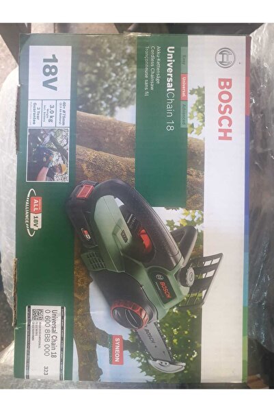 Bosch Akülü Zincirli Ağaç Budama Makinesi Universal Chain 18 - 1 * 2.5 AH Akü