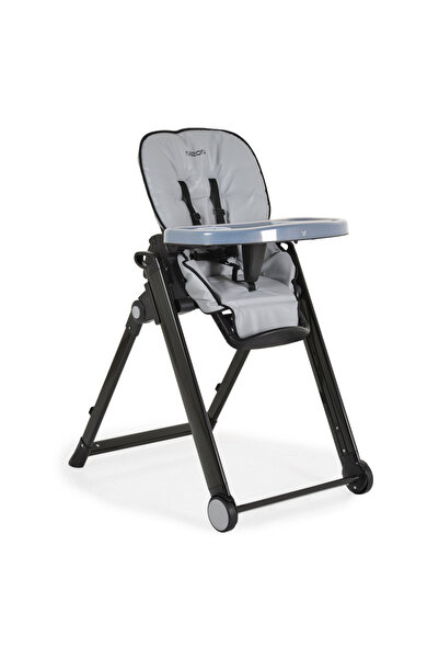 Cangaroo Scaun de masa Neron Grey pliabil, cu suport picioare si spatar regla...