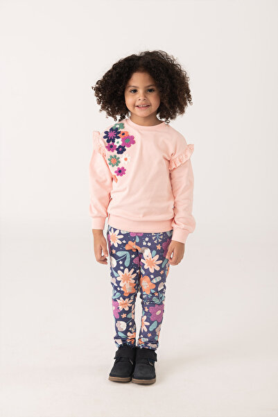 Boboli Girl's Floral Printed Tights