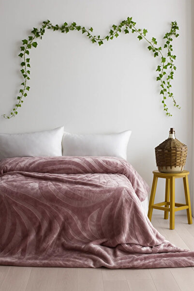 BED LİNE Lenta Battaniye 200*220 Pudra