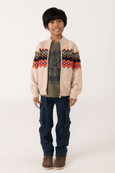 Boboli Erkek Çocuk Çizgili Kazak