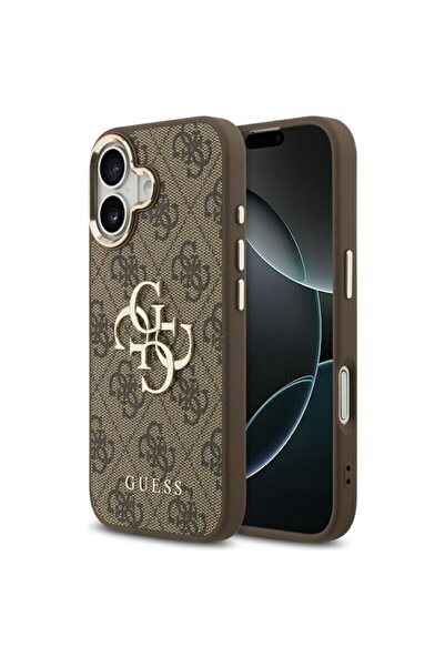 Guess Husa originală iPhone 17 Hardcase Big 4G Classic Logo, maro