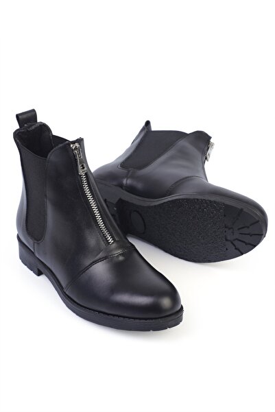 KARVENSHOES Cizme din piele naturală cu fermoar frontal 0058