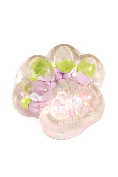 Teo Jucarie Antistres Squishy, , cu Revenire Lenta, Labuta de Pisica Pufoasa, 7.5 cm, Ambalaj Transpare