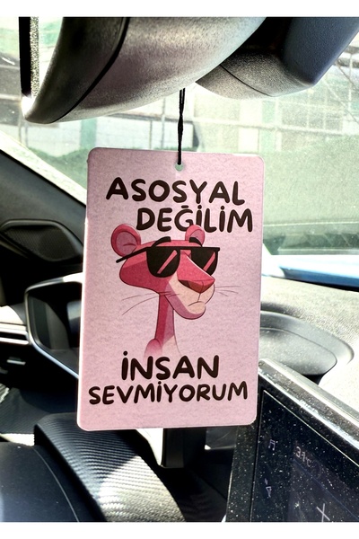 Duftpalm ASOSYAL DEĞİLİM İNSAN SEVMİYORUM TASARIMLI HAVALI ARAÇ KOKUSU VE OTO...