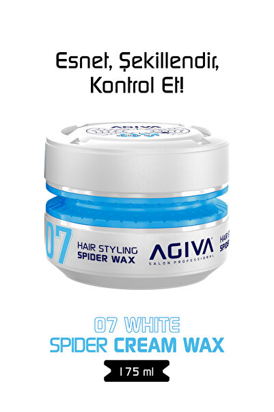 Agiva White Yüksek Tutuş ve Parlak Görünüm Sağlayan Wax - 175ML