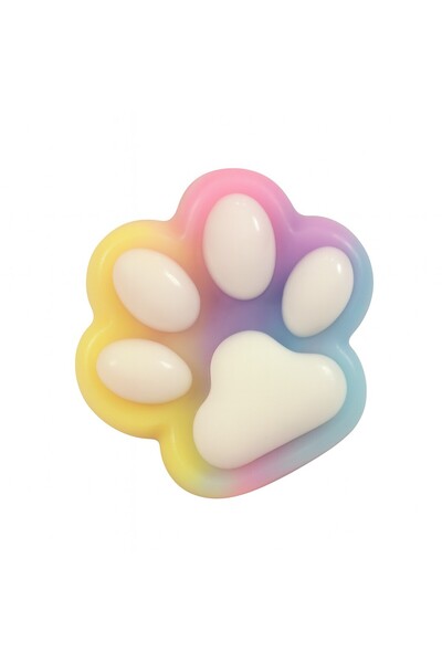 Teo Jucarie Antistres Squishy, , Labuta de Pisica Squeeze Toys, cu Revenire Lenta, 7.5 cm, Model 270530