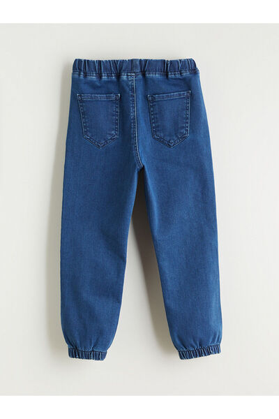 LC Waikiki Pantaloni de jogger pentru băiat cu talie elastică Indigo