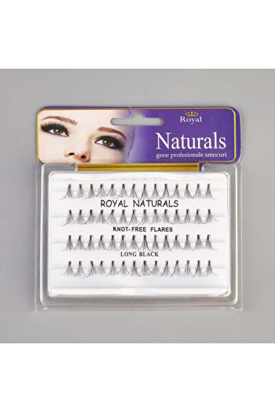 Royal Premium Naturals Cluster Lashes, Length 13 mm (Long), No Knot