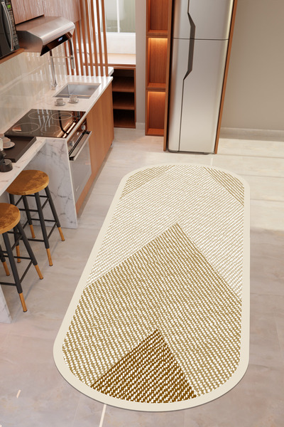 THEMODERNHANE Dijital Baskılı Makinede Yıkanabilir Antialerjik Kaymaz Leke Tu...