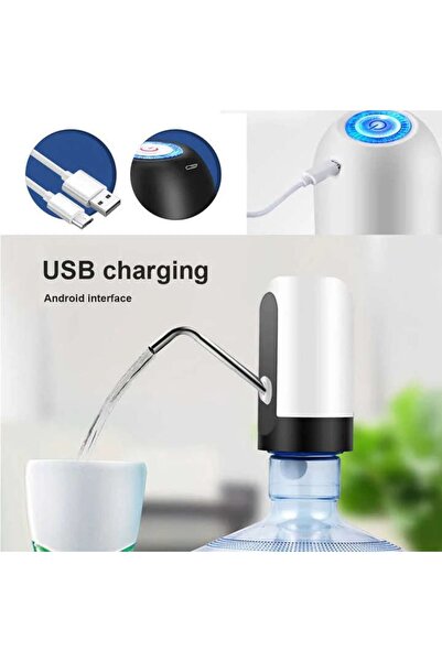 dalimag Electric Device for Water Dispensing from Bottle, USB Charging, LED Battery Display