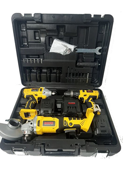 BOXER Pistol impact si Polizor Unghiular si Autofiletanta 24 V si Accesorii