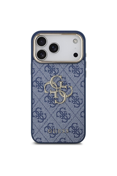 Guess Original iPhone 17 Pro Hardcase Big 4G Classic Logo, blue