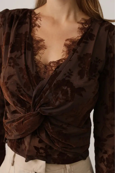 cemo ONU GECIRMELI DESENLI TUL BLUZ