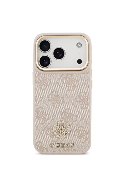 Guess Original iPhone 17 Pro Hardcase 4G Strass Logo MagSafe, pink
