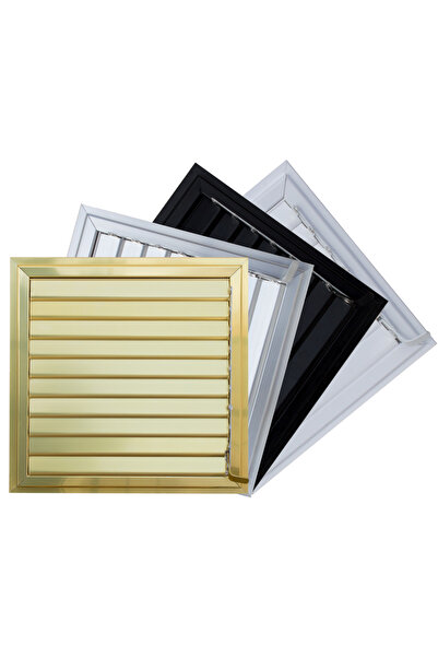 CNE Ticaret Grilaj din aluminiu 35x45, auriu, de lungă durată, pentru baie, WC, ventilație