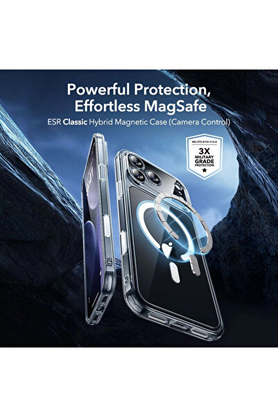 ESR [Package 360°] Case + Screen Protector for iPhone 17 Pro Max Classic Hybrid HaloLock, Transpare