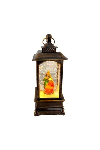 velve Decoratiune luminoasa si muzicala,tematica de Craciun,tip felinar,Scena...