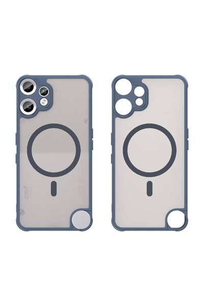 SKYDDAR INNOVATION Carcasă pentru Nothing CMF Phone 2 Pro, HaloFrost MagSafe II, antișoc, set de autocolante, albastru marin