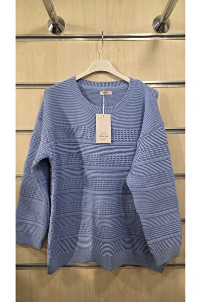 trendbysena Pulover de damă din bumbac mercerizat