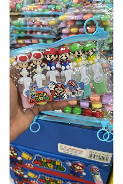HEPBİMODA Super Mario Fosforlu Kalem Seti Mini Kalem Set