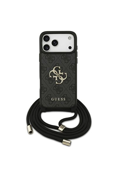 Guess Γνήσια σκληρή θήκη iPhone 17 Pro Max 4G CBDY με μεγάλο λογότυπο και λου...