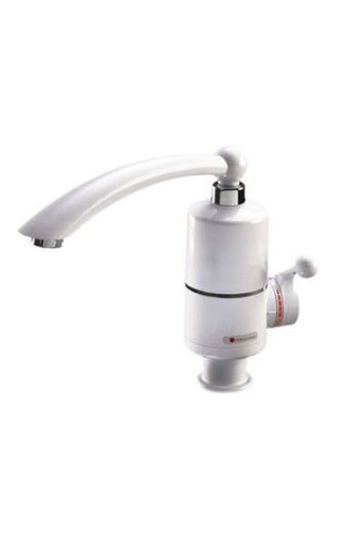 stuffix Robinet electric, tip Delimano, alb + adaptor flexibil pentru chiuvetă 360°