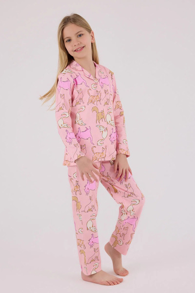 Rolypoly Girl's Pajama Set 2-14 Years Pink