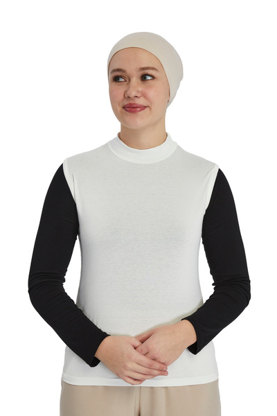 TRModam Sleeveless Turtleneck Women's Bodysuit – Organic Viscose Lycra, Anti-...