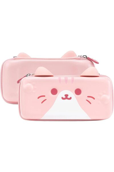 GeekShare Cat Ears Carry Case Compatible with Switch/Switch OLED