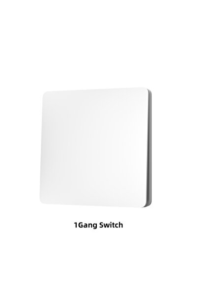 Choice4 مفتاح لاسلكي أبيض 1 عصابة Lunzo RF 433 مولد ذاتيًا 1 عصابة لا يحتاج إ...